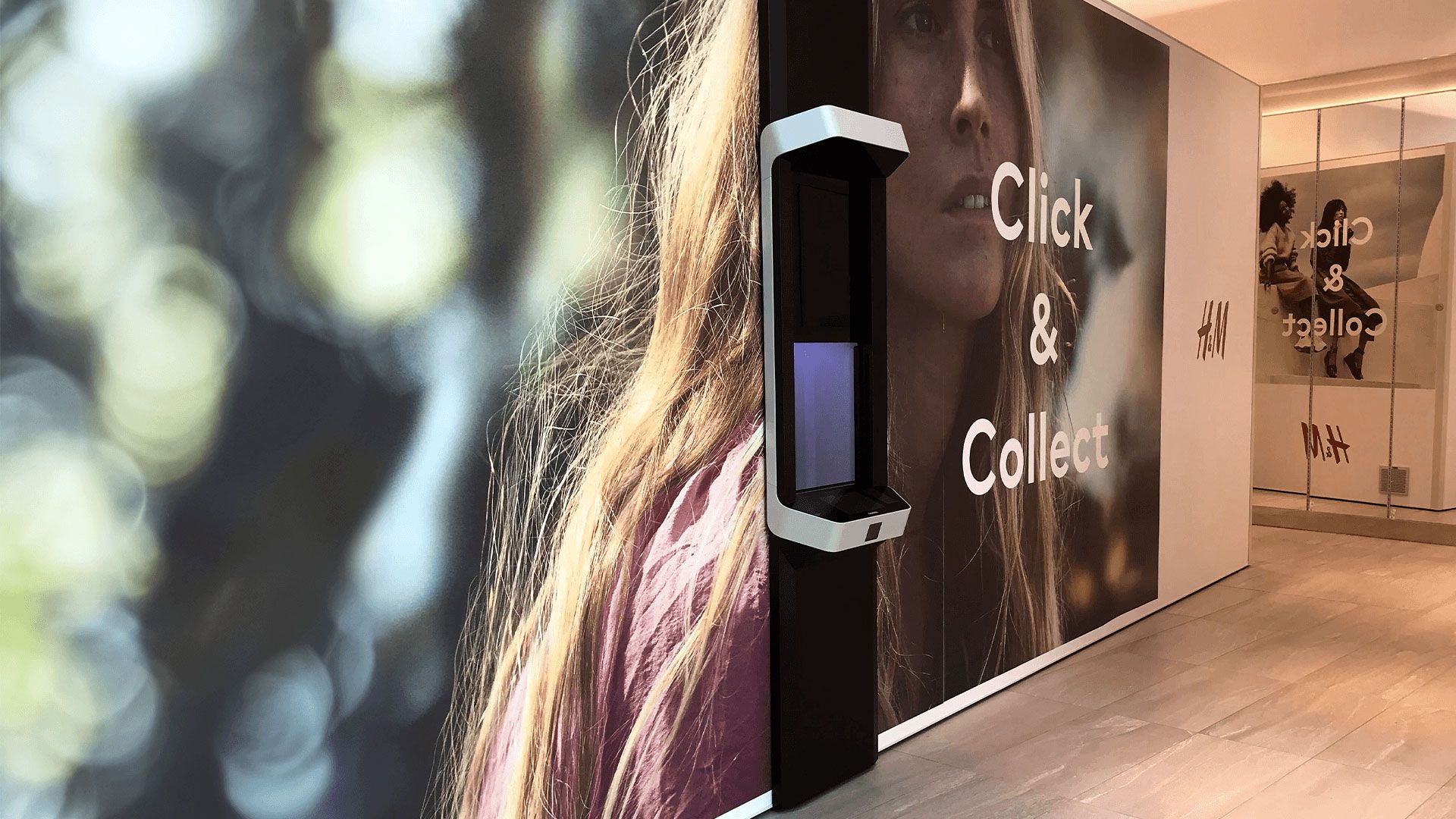 image lockers connectés H&M instore solution