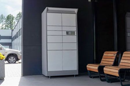 image lockers connectés Indoor client instore solution